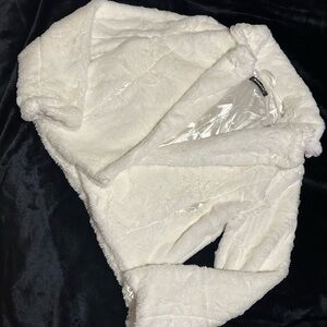White Faux Fur Jacket
